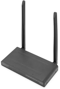 DIGITUS Wireless HDMI KVM Extender (1x4) – Empfänger-Einheit für DS-55328 | UHD 4K 30 Hz – 150 m Reichweite – HDMI 2.0 und HDCP 2.2