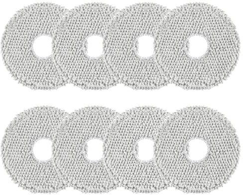 8 Stück Wischtücher für ECOVACS DEEBOT X2/T20/T20e/T50 Pro OMNI Gen2/Gen3 | T30/T30C/T30e/T30S Pro/Combo Omni, für Xiaomi X20/X10+ Plus Saugroboter, Wiederverwendbar und Waschbar Ersatztuch