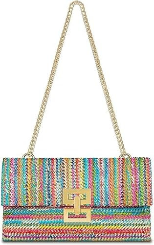 Umhängetasche Damen Crossbody Bag Strohtaschen Handtasche Handytasche zum Umhängen Tasche Schultertasche Korbtaschen Henkeltaschen Beuteltasche Strohtasche Crossbag Sommertaschen Damentaschen Shoulder