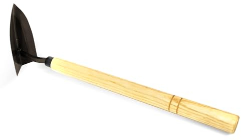 SULIVES Japanese Weeding Hoe - Hand Weeding Tool for Garden Weed Removal | Sharp Carbon Steel Blade with Ergonomic Solid Wood Handle | Durable and Efficient Gardening Tool