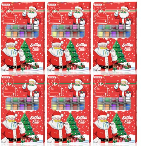 MSDADA 10 Color Hair Chalk Comb Christmas Toys Gifts for 6 7 8 9 10 11 12 13 Year Old Girls Kids Washable Temporary Hair Color Dye Paint Teen Girl Gift Hair Stuff Accessories Makeup Kit 6 Pack