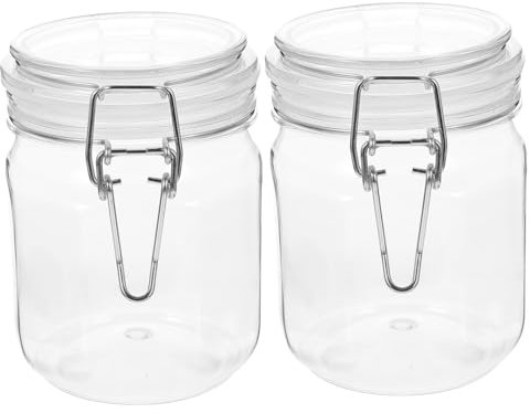 MOLUCKFU 2pcs Airtight Honey Jars Sealed Storage Containers for Jam and Caviar for Kitchen Organization Capacity Practical and Easy to Clean