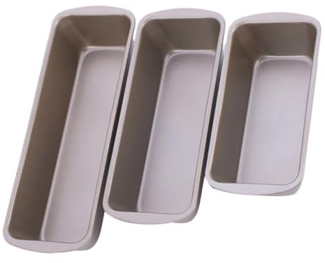BESTOYARD 3piezas Molde De Pan Rectangular De Acero Al Carbono Molde Para Hornear Pan Antiadherente Unidades Para Uso Doméstico y Comercial
