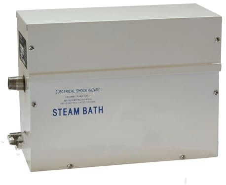 Bathroom Sauna Machine Steam Generator Sauna Steamer Heater Bath Shower Room High Power Machine 3 to 9 KW Heating for Shower in Home Steam Room Shower(6KW)