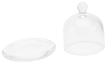 ULTECHNOVO Glass Cover Ornaments Creative Cake Shade Food Shade Cover for Wedding Cake Display White Decorations for Birthday Decoration