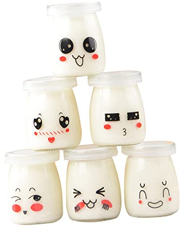 TOPPERFUN Bottiglie di Facciale Cartoon da 150ml e Conservazione Resistenti al Calore e Riutilizzabili 6 Pezzi per per Feste