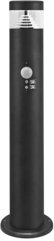 Long Life Lamp Company Outdoor Bollard Light Post PIR Sensor Black IP54 LED 3W 6500k ZLCA-04