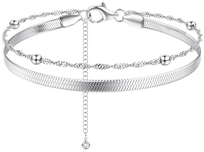 ORAZIO 1 Pieza Pulsera Plata Mujer Brazalete Pulseras De Plata Mujer Ajustables Plata De Ley 925 Pulseras Joyería Para Mujer