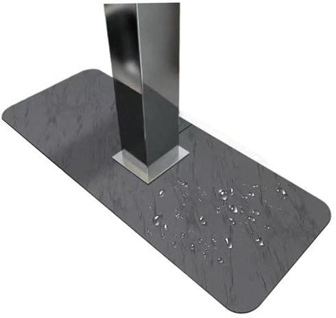 Veesper Kitchen Sink Splash Guard Quick Absorbing Waterproof Dirt-Proof Mat Behind Faucet, Drip Catcher for Kitchen, Bathroom, Countertop, Sink Water Protection and Hygiene