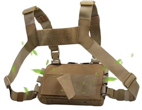Multifunktionell justerbar utomhusbröstrigg - bröstjaktpaket, vätskekompatibel träningsväst, Chests Harness, Äventyrsträning Bergscykling Sport Fritidsvandring