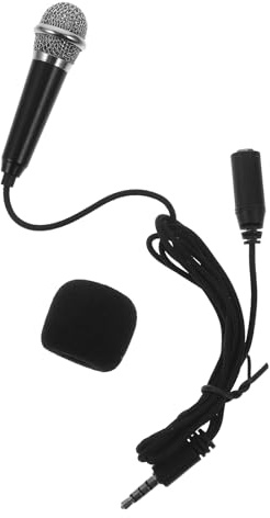 OATIPHO Mini Microfono per Cantare Compatibile Smartphone e Tablet Microfono Portatile Leggero per Registrazione Vocale Jack 3,5mm Adatto per Karaoke e Streaming