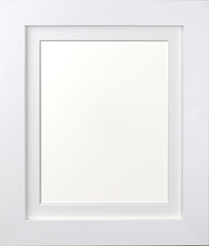 FRAMES BY POST Bilderrahmen mit weißem Passepartout, 39 mm, für Bildgröße A5, 25,4 x 20,3 cm, Weiß