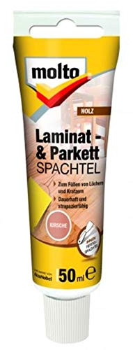 Molto Laminat- und Parkettspachtel, Zum Ausbessern von Löchern und Kratzern in Laminat-und Parkettböden, Kirsche, 50 ml