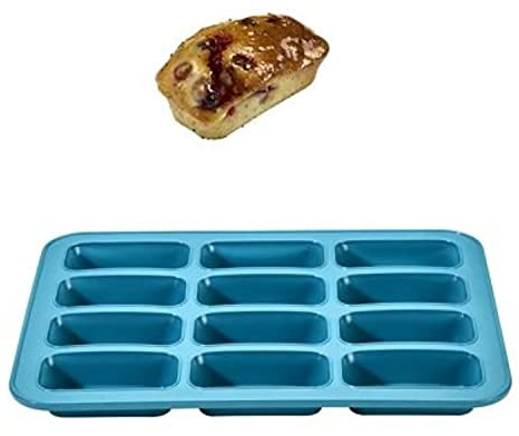 Mini Loaf Reinforced Silicone 12-Cup Cake Tin