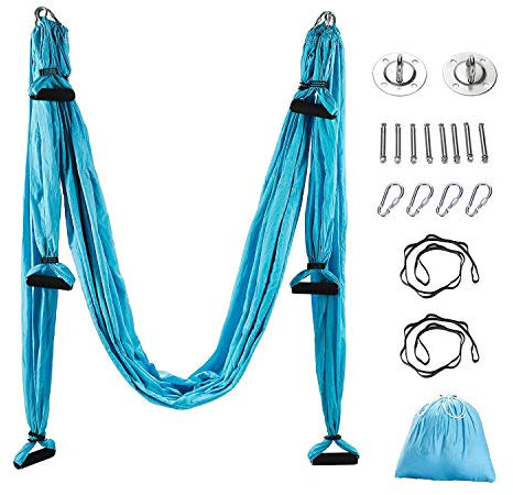 Brinny Aerial Yoga Schaukel Swing Equipment Ultra Starke Antigravity Yoga Hängematte/Trapez/Sling Für Antigravity Yoga Inversion Übungen - 2 Extensions Straps 2 Hängeplatte Enthalten