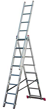 KRAUSE Corda VielzweckLeiter mit Treppenfunktion 3x8 Sprossen