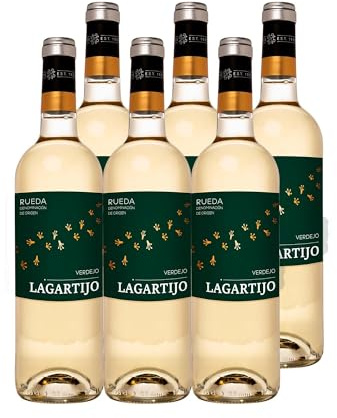 CUATRO RAYAS Lagartijo Verdejo - Vino Blanco DO Rueda (6 Botellas x 750ml)