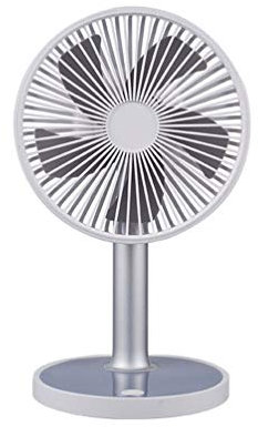QREZ Mini Ventilateur De Table, Petit Ventilateur Portable Ventilateur USB Chargeur De Bureau 2000mAh Mini Ventilateur Extérieur De Bureau Portable pour Bureau À Domicile,Gris