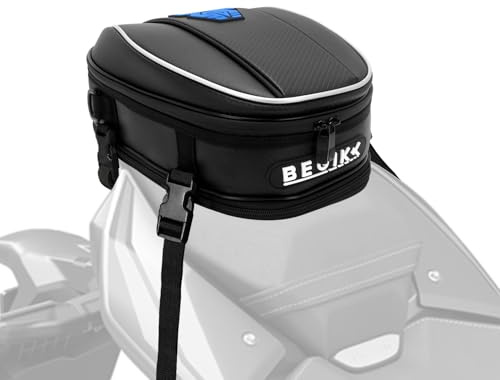 AnXin Wasserdichter Motorrad-Rucksack aus Mikrofaser, multifunktional, blau