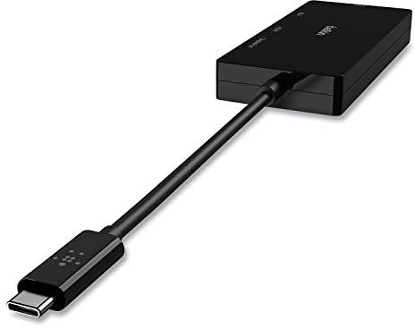 Belkin AVC003BK-BL USB-C Multi-Port Video Adapter Adaptador y Tarjeta de Red