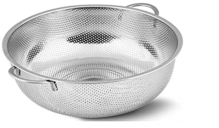 Abtropfsieb Seiher Küchen Edelstahl Salat Nudel Pasta Sieb Durchschlag BA3 (31,5 cm)