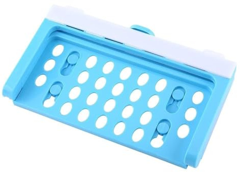 Beufee 2 estantes de plástico para bolsas de basura, sobre el armario, soporte para bolsas de basura, soporte plegable para colgar basura, soporte de almacenamiento de basura, soporte bolsas basura
