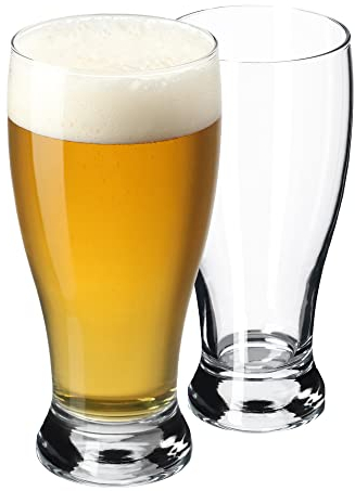 KADAX Juego de vasos de cerveza de cristal, tulipanes de cerveza, vasos de trigo para cerveza oscura y clara, vasos de cerveza artesanales (565 ml, 2 unidades)
