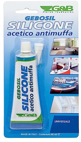 12PZ SILICONE ACETICO RAL 9010 bianco ml 60