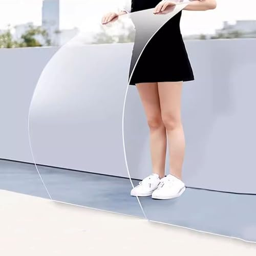 Acrylglas Platten Dachplatten aus Polycarbonat,Transparent,UV-beständig,Regenfest,Stoßsicher,Vordach für Gerätehaus Carport Gewächshaus Balkon Überdachung,Glas Ersatzplatten (1,56m x 2m)