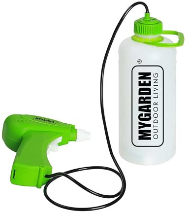My Garden Cordless Sprayer 1 Litre Weed Killer Pressure Sprayer With Adjustable Nozzle Trigger Function Ideal For Spraying Water Fertiliser Herbicides Pesticides Battery Operated (Not Included)