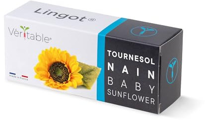 Lingot® Tournesol nain - Compatible Potager d'Intérieur Véritable® et Exky® - Recharge prête à l'emploi - Substrat avec Graines Intégrées…