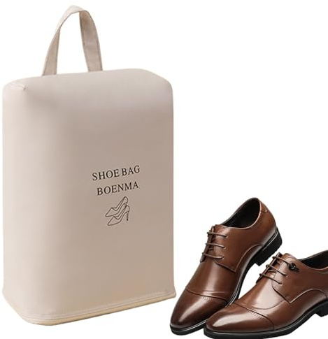 Ruwshuuk Schuh-Organizer, Reise-Organizer für Wanderschuhe – tragbarer Schuh-Organizer für Wanderschuhe, Arbeitsstiefel, Lederschuhe, High Heels, beige, Refer to, Unisex