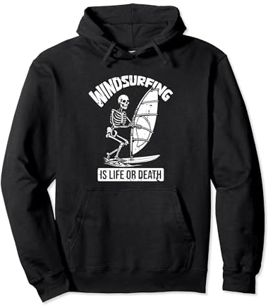 Windsurfer Skelett Windsurf Surfbrett - Windsurfen Pullover Hoodie