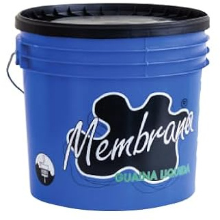 Guaina Liquida Impermeabilizzante Colorata 'Membrana' per Tetti, Terrazzi, Legno, Lamiere, Intonaci e Muri Contro Terra - Rapida Essiccazione. (Grigia, 5 kg)