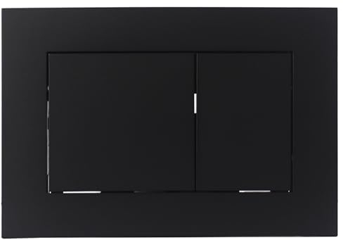 Toilet Dual Flush Actuator Plate, Front Actuation Toilet Tank Dual Flush Plate Compatible with Duravit, TECE 9240400 9240407 9240417 in Wall Toilet Tank, Black