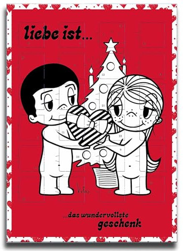 Liebe ist... Adventskalender Schokolade Schoko Weihnachts Kalender