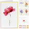 Auiremrti 10er Set Blanko-Grusskarten Mit Umschlägen Und Stickern, Elegante Florale Designs,300 GSM Karten Für Geburtstag mit Goldfolie,Dank oder Anlässe