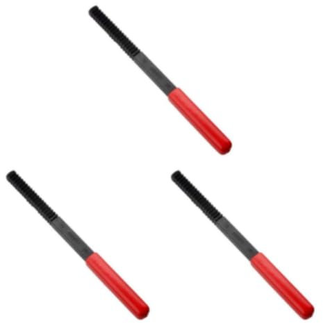yuwqqoajv 3 Juegos de Herramienta de reparación de roscas de reparación de roscas métricas, lima de reparación de paso de 0,75-3mm, roja, 1,0, 1,75, 1,5, 3,0mm