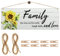 Marco de fotos Collage – Marco de fotos de madera para fotos – Con 8 pinzas de madera pequeñas y 2 cuerdas de cáñamo – Ideal para regalo para abuela, regalo de cumpleaños, regalos personalizados para
