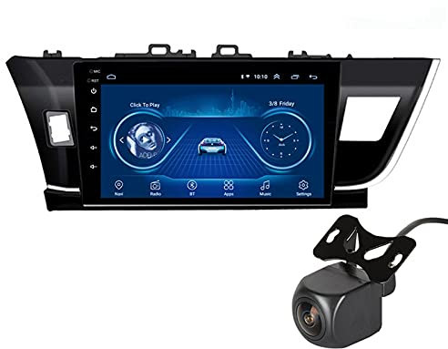 Per Toyota Corolla 2014-2016 Android 10.0 Lettore multimediale per auto da 9 pollici Navigazione GPS Unità principale automatica Navigatore satellitare Radio Ricevitore stereo con Mirrorlink Bluetoot