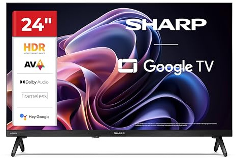 Sharp 24 Full HD LED Google TV HDR10 Dolby Digital Bluetooth HDMI ARC 24HF2365E (HF Series)
