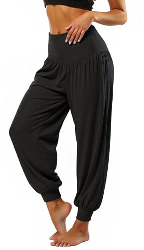 Neteson Pantalones Harén Mujer Pantalones Harem Yoga Pilates Pants Modal Harem Pantalón Holgados Verano Largos