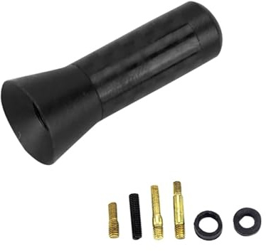 Antena automotriz Antena Universal para Coche, señal de 3,5 cm, Fibra de Carbono, Radio de Techo, Antena Corta, Mini FM/Am, Accesorios para Coche Antena de Coche(Black)