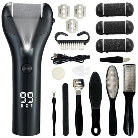 Removedor Eléctrico De Callos Para Pies Dispositivo de Cuidado para Talones | Removedor De Durezas En Los Pies Para Mujeres Viaje Hogar Atletas Bailarines Spa Salón Amantes De La Belleza