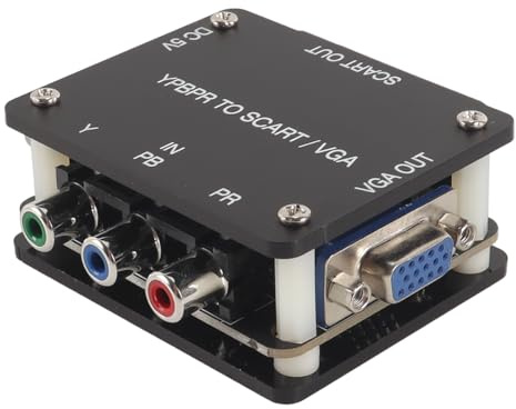 Ticha YUV TO RGBS YPBPR To SCART YPBPR to VGA videoomvandlare för spelkonsol, set-top-lådor, RGBS To Color Difference Component Transcoder