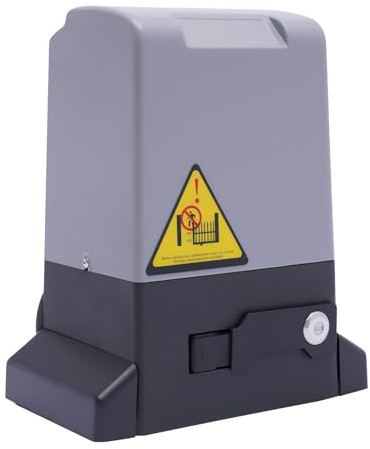 Motorisation Portail Coulissant 750W, Ouvre-Portail Automatique Électrique 1600Kg 12M, Moteur À Crémaillère Avec 2 Télécommandes, Fermeture Automatique 5/10/20S, Porte De Villa Jardin 50M