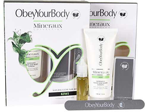 2 x ObeyYourBody Nail Care Kit hand- och nagelvårdssats manikyr Obey Your bodyKiwi Sparset