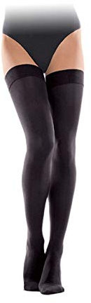 TOROS GROUP MANUFACTURE Medizinische Kompressionsstrümpfe (23-32 mmHg, Klasse 2) unisex, Prävention von TVP, Krampfadern und Spinnenvenen, reduziert Schwellungen, Thrombose, Medium Schwarz