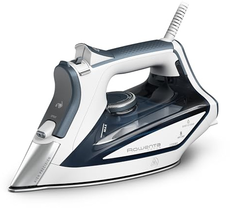 Rowenta Focus Excel Steam Iron for Clothes, Anti-Drip Protection, Iron Steamer for Clothes, 1725 Watts, DW5280, Grey