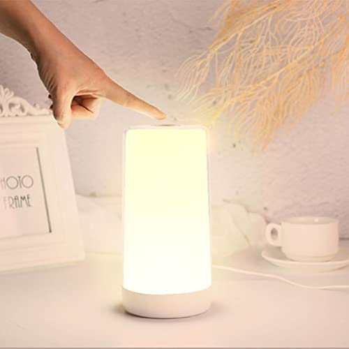 Despertador Luz de Despertador con 6 Sonidos de la Naturaleza Control Tactil 3 Niveles de Brillo Luz de Noche Junto a la Cama